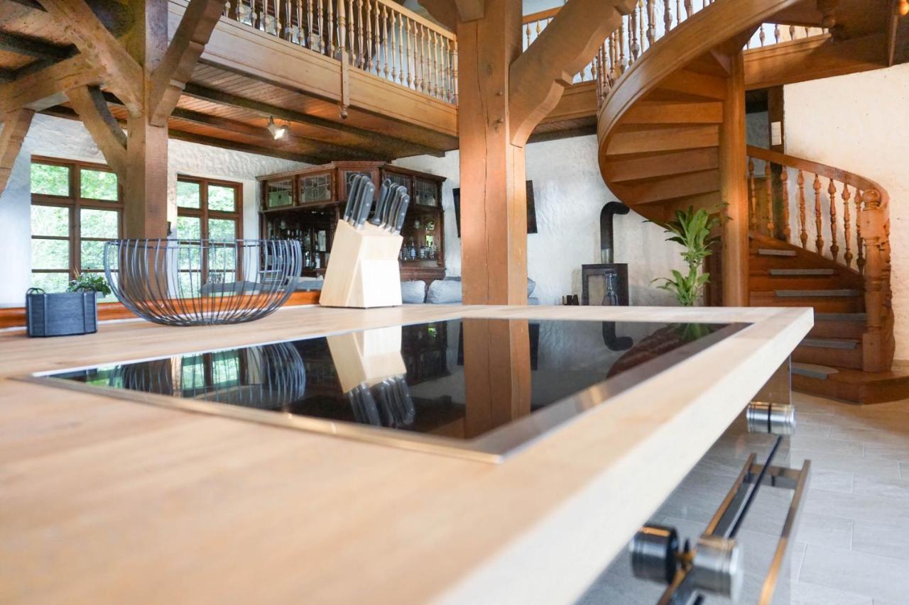 Ruhe Unter Reet-Haus Mit Sauna, Whirlpool Und Kamin Gnarrenburg 외부 사진